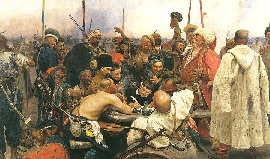 일리야 레핀, 자포로제 코자크의 답장 (1880–1891)