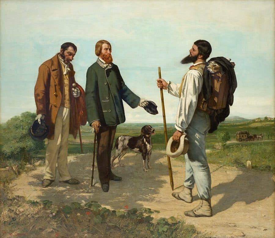 귀스타브 쿠르베, 안녕하세요, 쿠르베 씨 (1854)