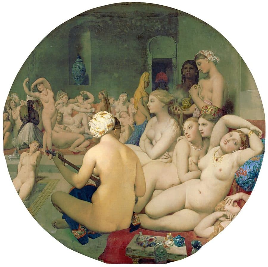 장오귀스트도미니크 앵그르, 터키탕 (1862)